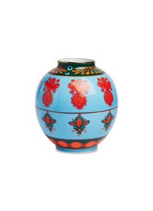 Main View - Click To Enlarge - LA DOUBLEJ - x Ancap Medium Bubble Vase – Pineapple Azzurro
