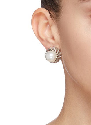 Figure View - Click To Enlarge - KENNETH JAY LANE - Pearl stud earrings