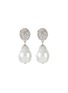 Main View - Click To Enlarge - KENNETH JAY LANE - Baroque pearl embellished drop earrings