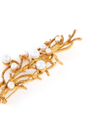 Detail View - Click To Enlarge - KENNETH JAY LANE - Pearl embellished branch pin