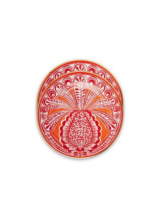 Main View - Click To Enlarge - LA DOUBLEJ - x Ancap Dessert Plate Set – Big Pineapple Arancio