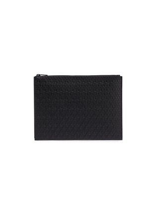 Main View - Click To Enlarge - SAINT LAURENT - Monogram embossed leather pouch