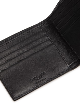 Detail View - Click To Enlarge - SAINT LAURENT - Monogram embossed leather bifold wallet