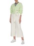 Figure View - Click To Enlarge - CRUSH COLLECTION - V-neck Puff Sleeve Crop Cashmere Cardigan