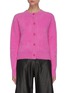 Main View - Click To Enlarge - CRUSH COLLECTION - Crewneck Button Up Cashmere Cardigan