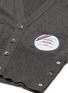 Detail View - Click To Enlarge - THOM BROWNE  - x Lane Crawford hand embroidered patch four bar armband cardigan