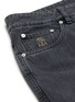  - BRUNELLO CUCINELLI - Logo Embroidered Pocket Slim Fit Denim Jeans