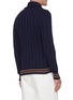 Back View - Click To Enlarge - BRUNELLO CUCINELLI - Shawl lapel rib knit cardigan