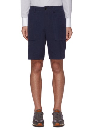 Main View - Click To Enlarge - BRUNELLO CUCINELLI - Linen Bermuda shorts