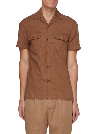 Main View - Click To Enlarge - BRUNELLO CUCINELLI - Double chest pocket polo shirt