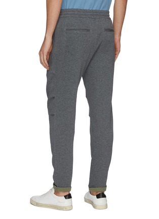 Back View - Click To Enlarge - BRUNELLO CUCINELLI - Front Pleat Elastic Drawstring Waist Sweatpants