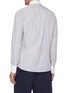 Back View - Click To Enlarge - BRUNELLO CUCINELLI - Contrast cuff stripe French collar shirt