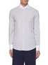 Main View - Click To Enlarge - BRUNELLO CUCINELLI - Contrast cuff stripe French collar shirt