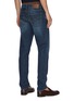 Back View - Click To Enlarge - BRUNELLO CUCINELLI - Logo Embroidered Pocket Slim Fit Denim Jeans