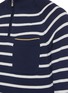  - BRUNELLO CUCINELLI - Half zip mock neck stripe knit top