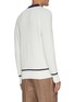 Back View - Click To Enlarge - BRUNELLO CUCINELLI - Contrast Trim Button Down Cotton Knit Cardigan