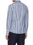 Back View - Click To Enlarge - BRUNELLO CUCINELLI - Stripe cotton chambray shirt