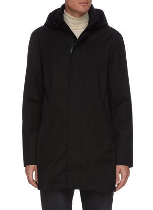 Thorin' concealed zipper hooded parka 