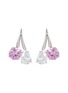 Main View - Click To Enlarge - CZ BY KENNETH JAY LANE - Double Cubic Zirconia Drop Earrings