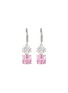 Main View - Click To Enlarge - CZ BY KENNETH JAY LANE - Cushion Cut Cubic Zirconia Radiant Lever Back Earrings