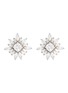 Main View - Click To Enlarge - CZ BY KENNETH JAY LANE - Starburst' Cubic Zirconia Post Earrings