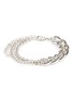 Main View - Click To Enlarge - CZ BY KENNETH JAY LANE - Cubic Zirconia Double Curb Chain Bracelet