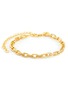 Main View - Click To Enlarge - CZ BY KENNETH JAY LANE - Cubic Zirconia Interlock Round Chain Bracelet