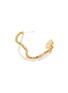 Detail View - Click To Enlarge - OLIVIA YAO - Freshwater Pearl Moonstone Gold Plated Chain Demilune Hoop Earrings