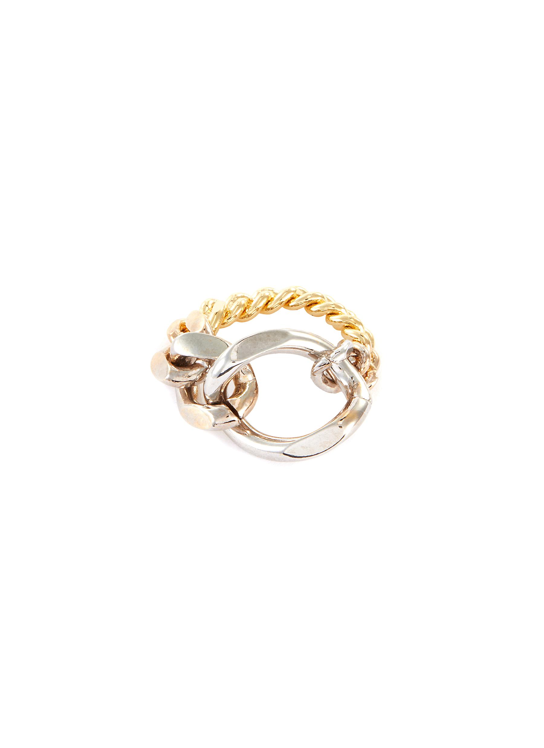 Olivia Yao 'ouro Gradient ' Chain Ring In Metallic