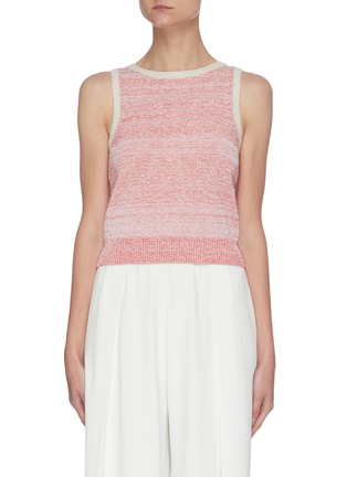 Main View - Click To Enlarge - CRUSH COLLECTION - Organic Cotton Wool Blend Sleeveless Tank Top