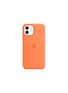 Main View - Click To Enlarge - APPLE - iPhone 12 Pro Silicone Case with MagSafe - Kumquat