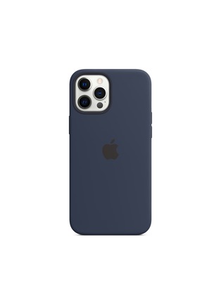Main View - Click To Enlarge - APPLE - iPhone 12 Pro Max Silicone Case with MagSafe - Deep Navy
