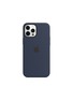 Main View - Click To Enlarge - APPLE - iPhone 12 Pro Max Silicone Case with MagSafe - Deep Navy