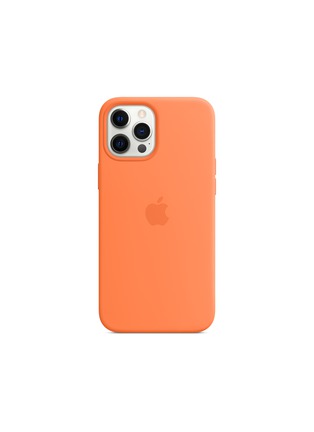 Main View - Click To Enlarge - APPLE - iPhone 12 Pro Max Silicone Case with MagSafe - Kumquat