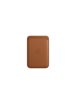 Main View - Click To Enlarge - APPLE - iPhone Leather Wallet with MagSafe - Saddle Brown