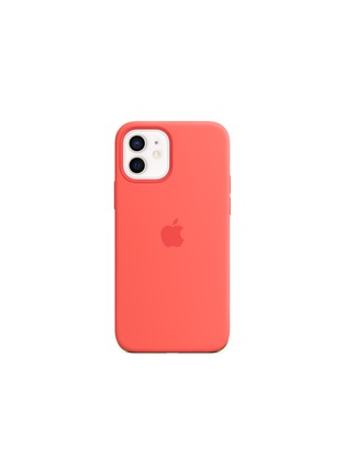 Main View - Click To Enlarge - APPLE - iPhone 12 Pro Silicone Case with MagSafe - Pink Citrus