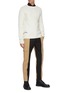 Figure View - Click To Enlarge - ALEXANDER MCQUEEN - Skull cable knit panel sweater