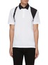 Main View - Click To Enlarge - ALEXANDER MCQUEEN - Contrast collar harness detail polo shirt