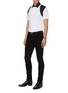 Figure View - Click To Enlarge - ALEXANDER MCQUEEN - Contrast collar harness detail polo shirt