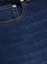  - ALEXANDER MCQUEEN - Back pocket embroidered slim fit jeans
