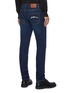 Back View - Click To Enlarge - ALEXANDER MCQUEEN - Back pocket embroidered slim fit jeans