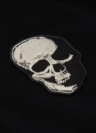  - ALEXANDER MCQUEEN - Skull Motif Cotton Polo Shirt