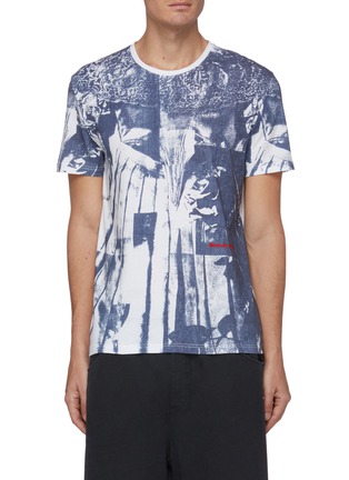 Main View - Click To Enlarge - ALEXANDER MCQUEEN - X Ray print cotton T-shirt