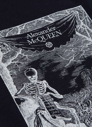  - ALEXANDER MCQUEEN - Safety pin collage print cotton T-shirt