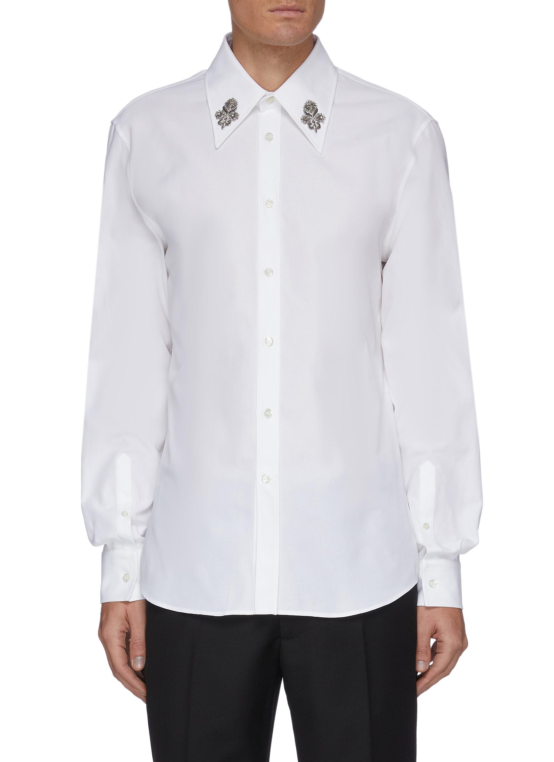 alexander mcqueen collar shirt