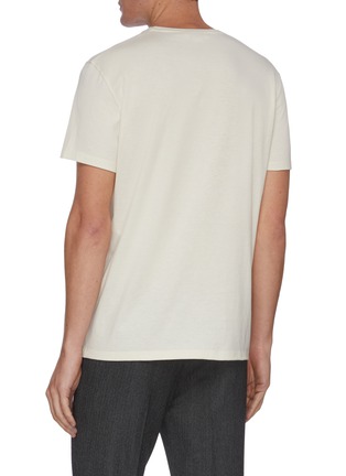 Back View - Click To Enlarge - ALEXANDER MCQUEEN - Scribbled Skull Cotton T-shirt