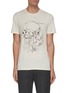 Main View - Click To Enlarge - ALEXANDER MCQUEEN - Scribbled Skull Cotton T-shirt