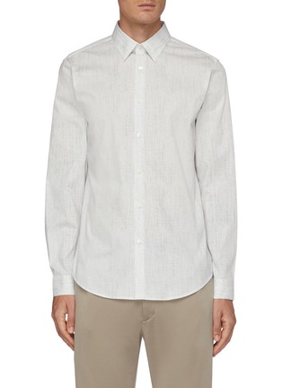 Main View - Click To Enlarge - THEORY - IRVING' Pixelate Print Shirt