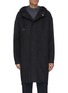Main View - Click To Enlarge - THEORY - 'DUTTON DF COOL' Hooded Cashmere Wool Blend Long Coat