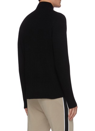 Back View - Click To Enlarge - THEORY - NARDO RN' Mock Neck Rib Knit Crimden Sweater